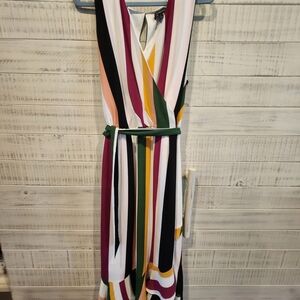 Lane Bryant Multicolor Striped Maxi Dress